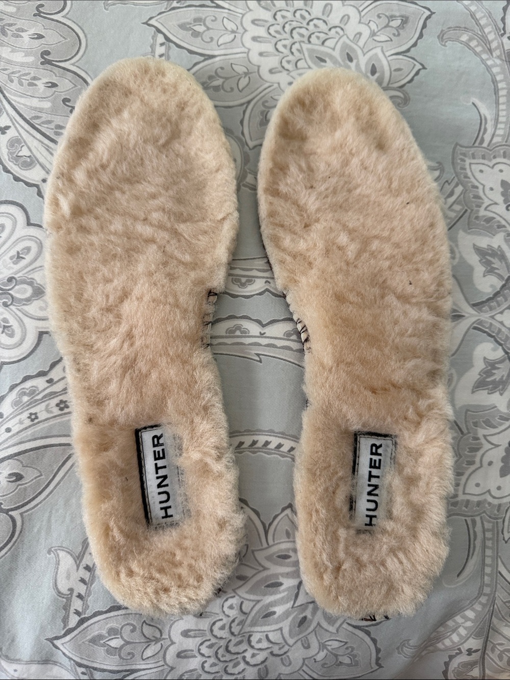Hunter Plush Shearling Insoles in Beige